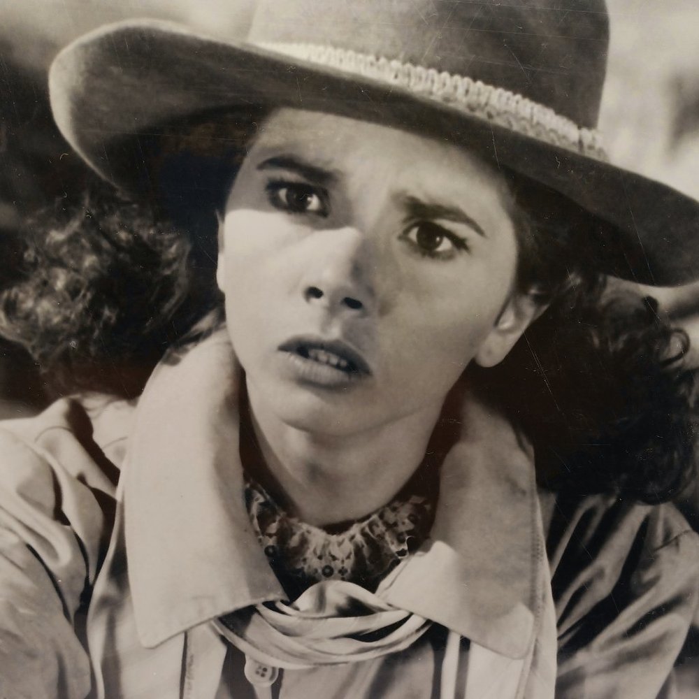 Movie Photo Of " Comin At Ya!" 1981 Actor Victoria Abril  ( Black & White ) EUC